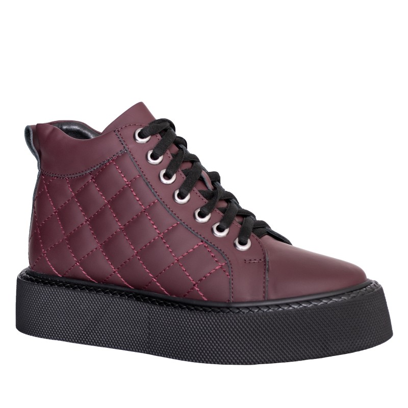 LORETTI Thick soled leather Chianti boots