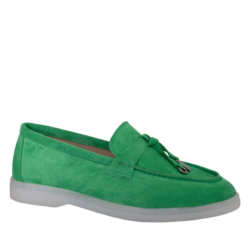 LORETTI Suede Verde Рrimavera loafers shoes