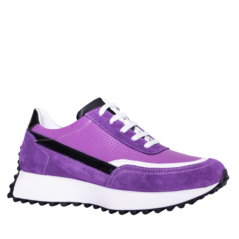 LORETTI Leather and suede Viola sport shoes